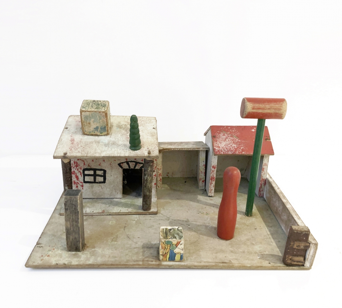 Landscape Painting. Reconstructed Childhood. 2020 Found Objects Toys
